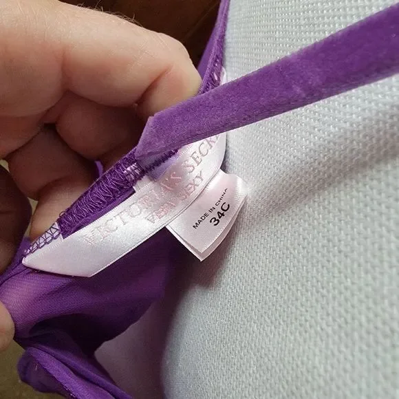 Victoria's Secret Very Sexy Purple Lace Embellished Nightie - Picture 6 of 6
